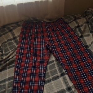 Boxercraft flannel pants, XL, Navy/orange